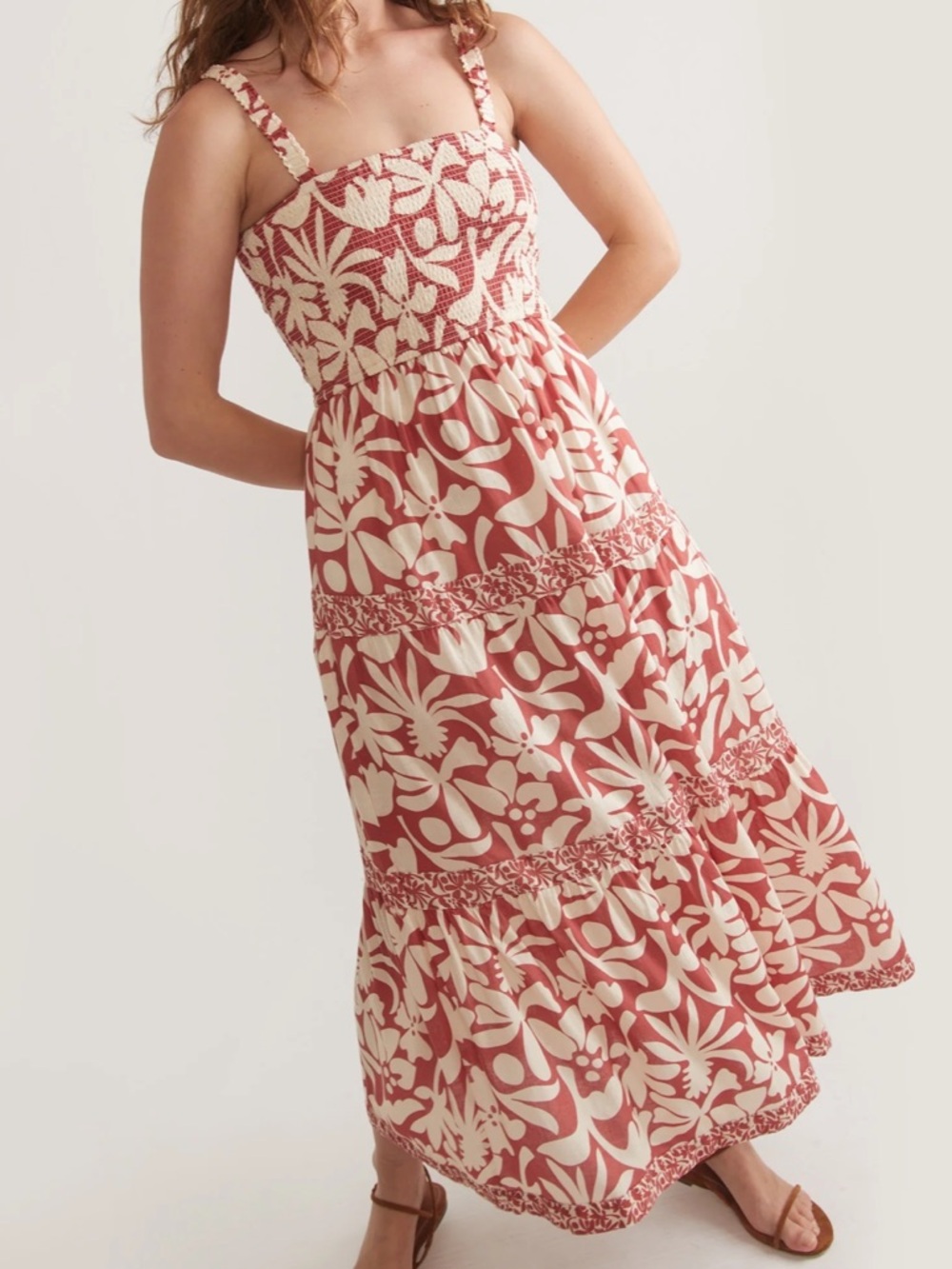 Marine Layer Auburn Flora Selene Maxi Dress Size XLG